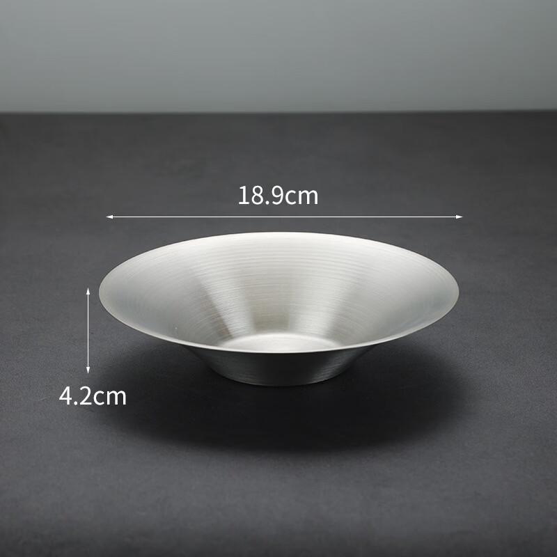 Dajuqiang Korean Style Stainless Steel Serving Plate/Bowl