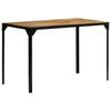 Day and Night - Day and Night Dining Table Solid Rough Mango Wood and Steel 120 Cm