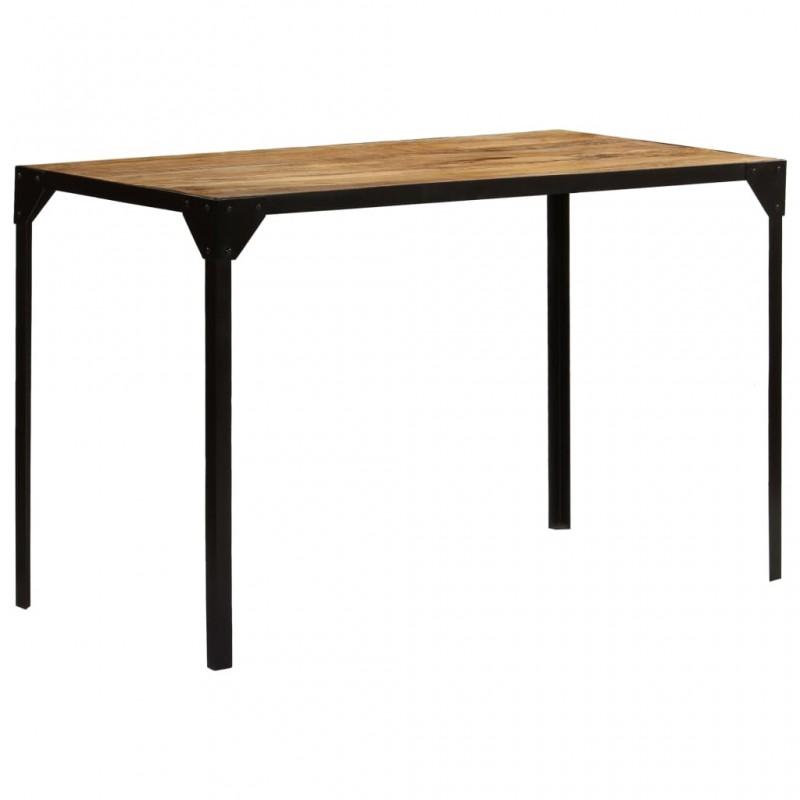 Day and Night - Day and Night Dining Table Solid Rough Mango Wood and Steel 120 Cm