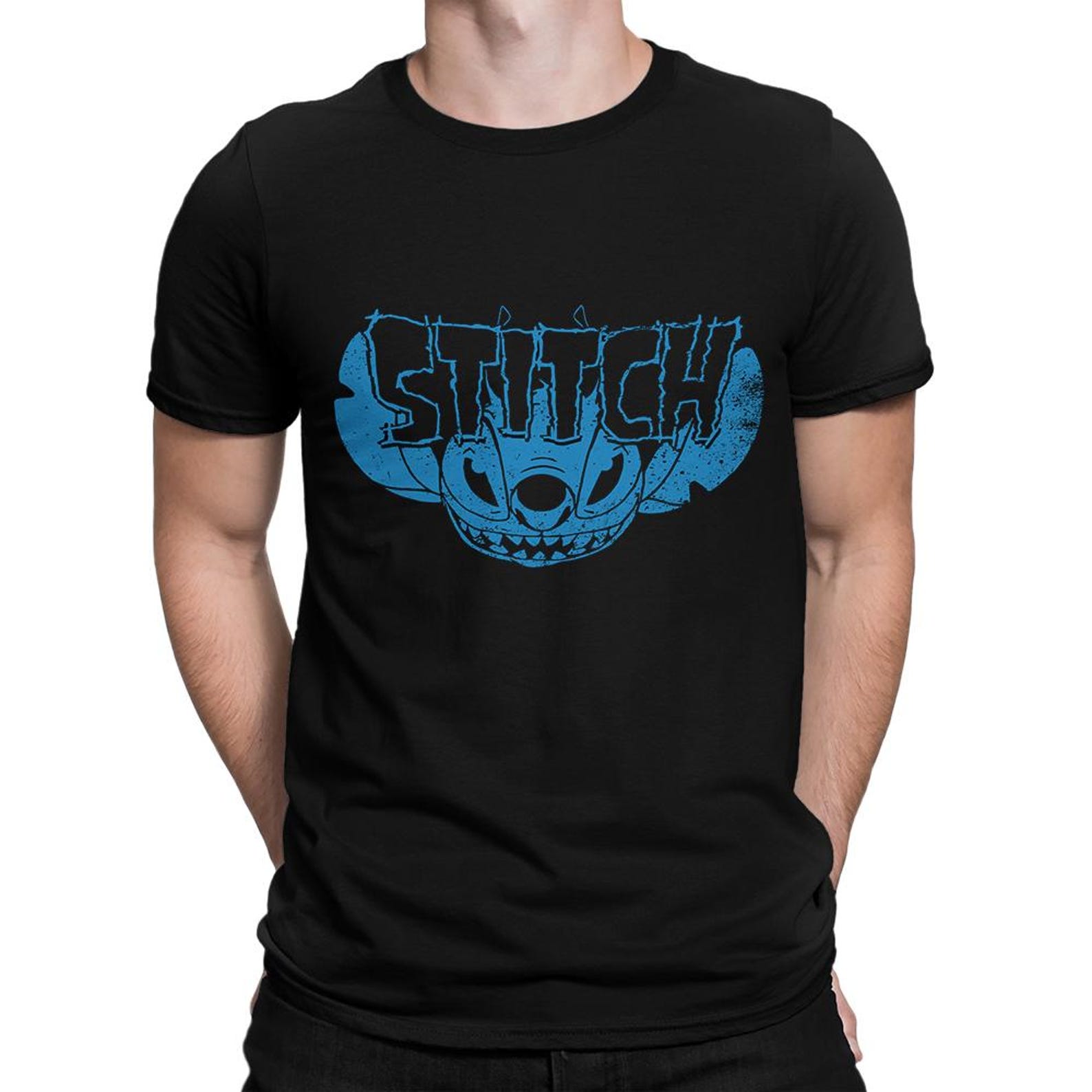 Stitch Heavy Metal T-Shirt, Men s and Women s Sizes S