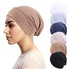 Middle Eastern Stretch Headscarf Cap, Solid Color Undercap & Hair Wrap, Breathable Design for Daily Use