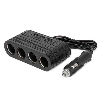 Cigarette Lighter Socket Splitter with Charger 2x USB-A 1x USB-C 12V 24V 120W 80cm AMIO-04367