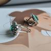 Silver Earrings with Natural Agate 3.033ct (2196303)