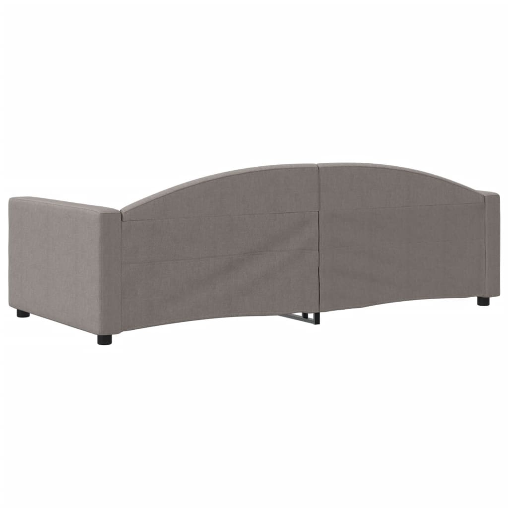 Vidaxl Sofa with Sleeping Function, Taupe Color, 90X200 Cm, Upholstered In Fabric