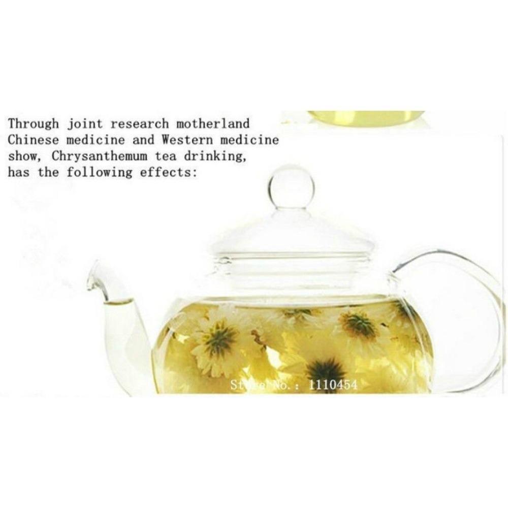 Dried Organic China Chrysanthemum Tea Flower Herbal Morifolium Ramat Tin 100g