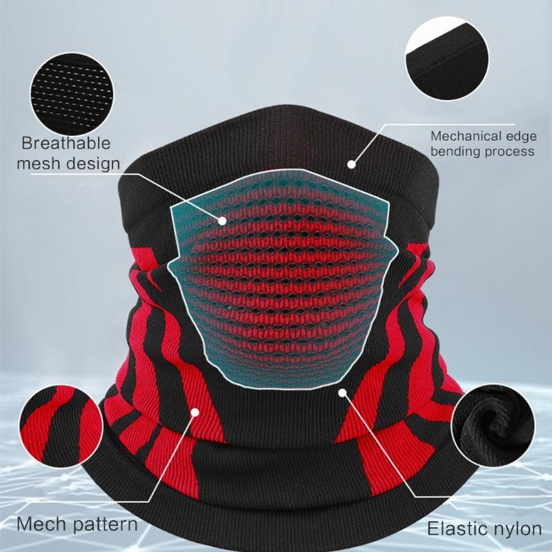 Winter Warm Cycling Neck Gaiter Windproof Neck Cover Facemask for Skiing Cycling