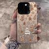 Christmas Tree Snowman Electroplate Silver IMD Phone Case For iPhone 17 11 12 13 14 15 16 Pro Max 16E 7 8 Plus X XS XR Cover