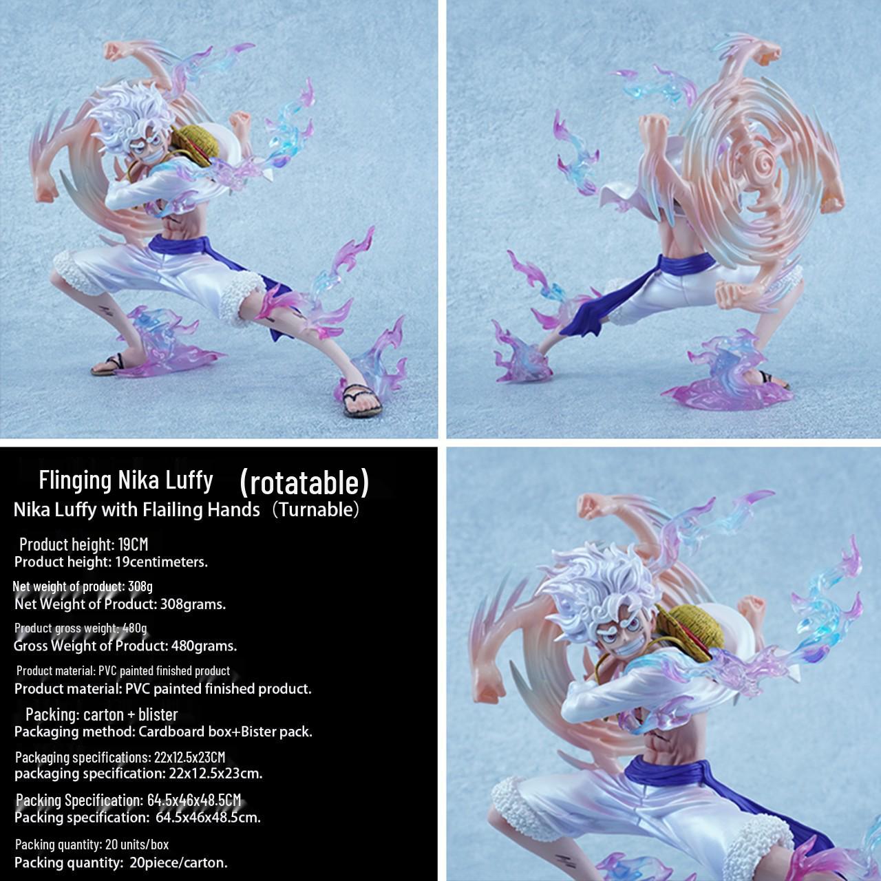 

Вращающаяся фигурка Луффи One Piece для бокса, игрушка, украшение, подарок