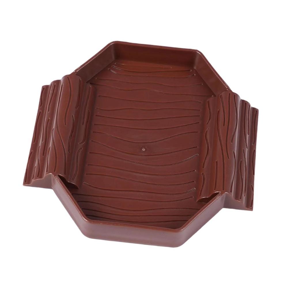 With Ramp Turtle Bath Basin Plastic Reptile Pool Dish Turtle Bath Tub  Habitat Accessories