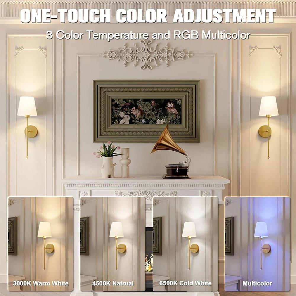 Modern American LED wall lamp without installation for bathroom mirror lamp bedroom room decoration corridor  led wall lamps