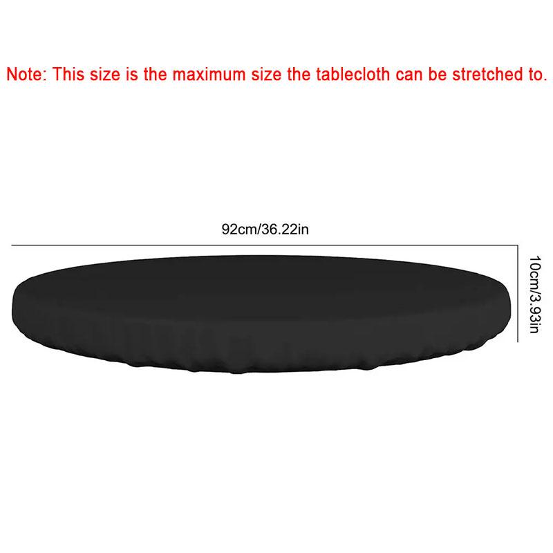 Round Table Rain Cover Outdoor Garden Furniture Waterproof Sun-Proof Protection Garden Patio Rain Covers Oxford Fabric Lining