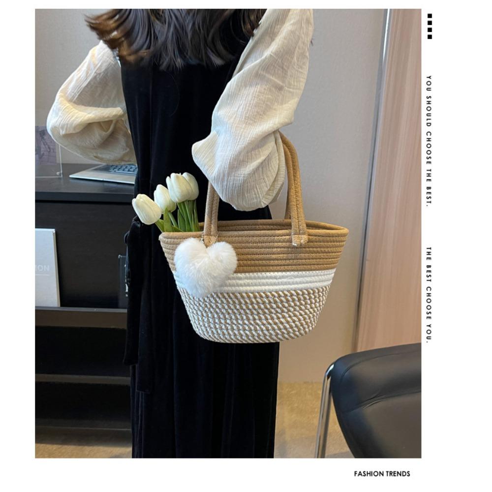 JMXD- Handmade Knitted Fashion Crossbody Bucket Bag for Women Shoulder Bag