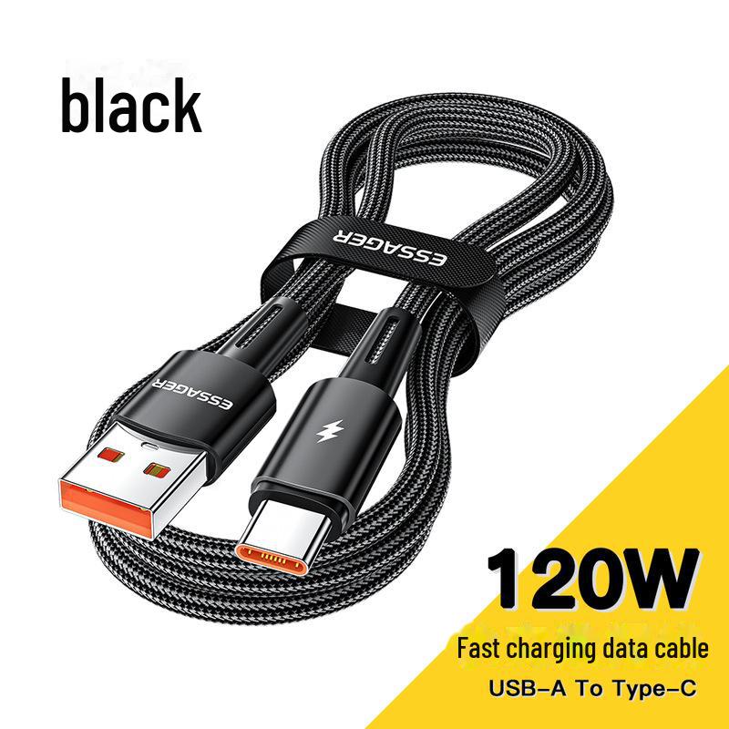 ESSAGER 120W Super Fast Charging Cable for Apple, Huawei, Xiaomi 6A Devices