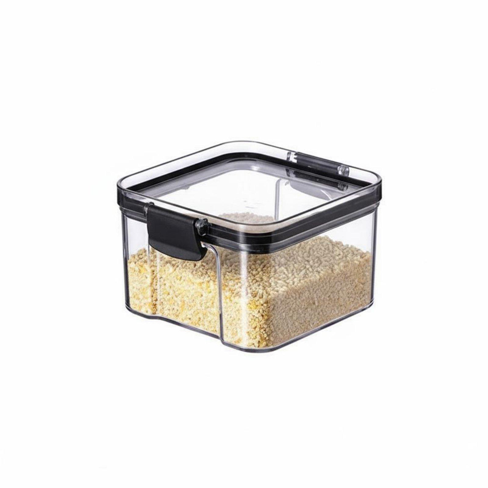 Airtight Food Storage Container Space Saving Sealed Grain Storage Jar Airtight Food Canister Included for Refrigerator прозрачный