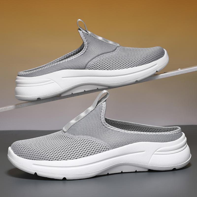 TUINANLE Papuci de vară pentru bărbați, cu talpă groasă, moale, antiderapantă, sport, papuci de plajă, în aer liber, pantofi de apă rece