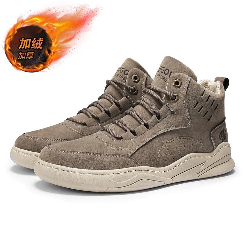

Модные мужские байкерские ботинки, повседневные высокие, в британском стиле, обувь для инструментов, сохраняющие тепло, трендовые, универсальные, популярные, мотоциклетные, на шнуровке, водонепроницаемые ботинки 45 песчаный