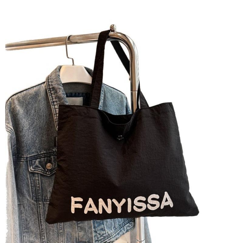 Canvas bag women's large-capacity new summer casual simple shoulder shopping bag class support