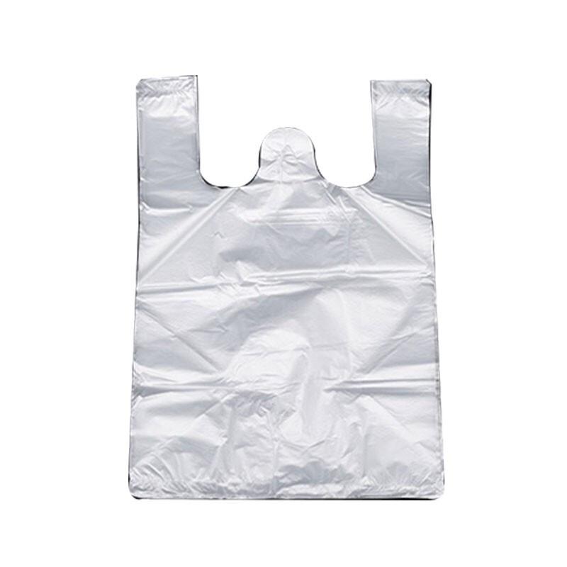 Disposable White Plastic Vest Handle Bags