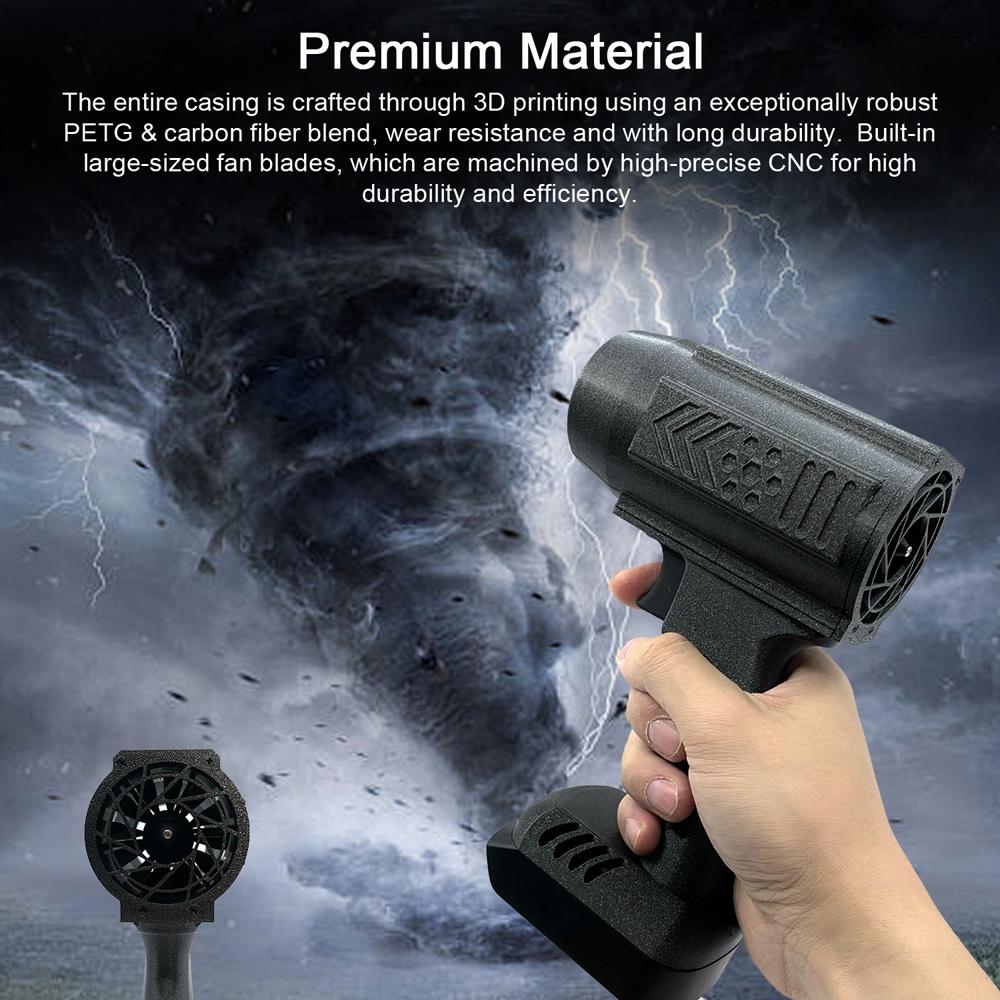 Rotary Car Wash Air Gun Turbo Jet Fan Electric Powerful Blowers Violent Fan Snow Removal Air Dryer for Milwaukee Makita Dewalt