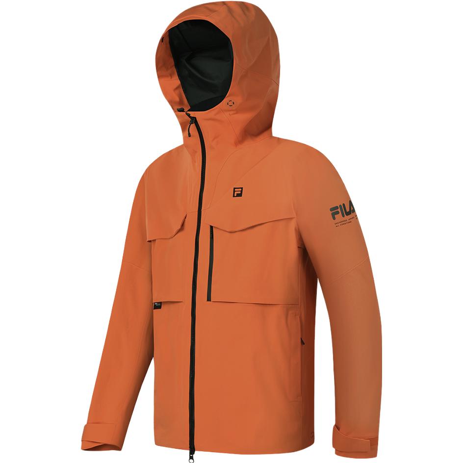 New FILA Down Jacket Men's Sunset Orange A11M347906F-OR