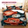 Cartoon Pattern Bedding Quilt Set Quilt Cover Pillowcase Home Decoration Birthday Gift (1 * duvet cover + 2 * pillowcase, without core)