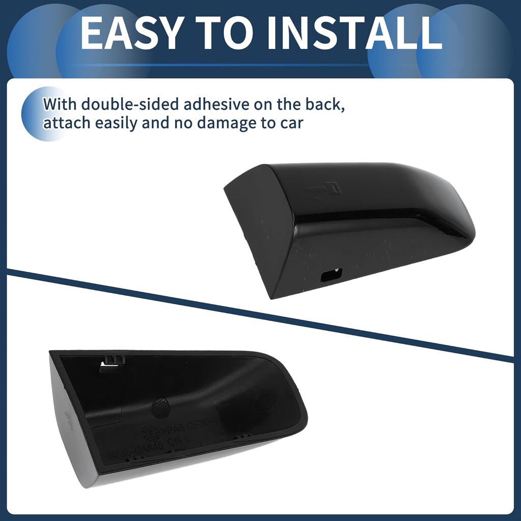 Front Left Door Handle Cover for Land Rover Range Rover 2011-2019 No.LR048299 ABS Black, 1 Pc