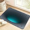 3D Visual Hole Rug Optical Illusion Floor Mat Realistic Hole Pattern Doormat Test And Play with Dog or Cat for Entrance Hallway Living Room