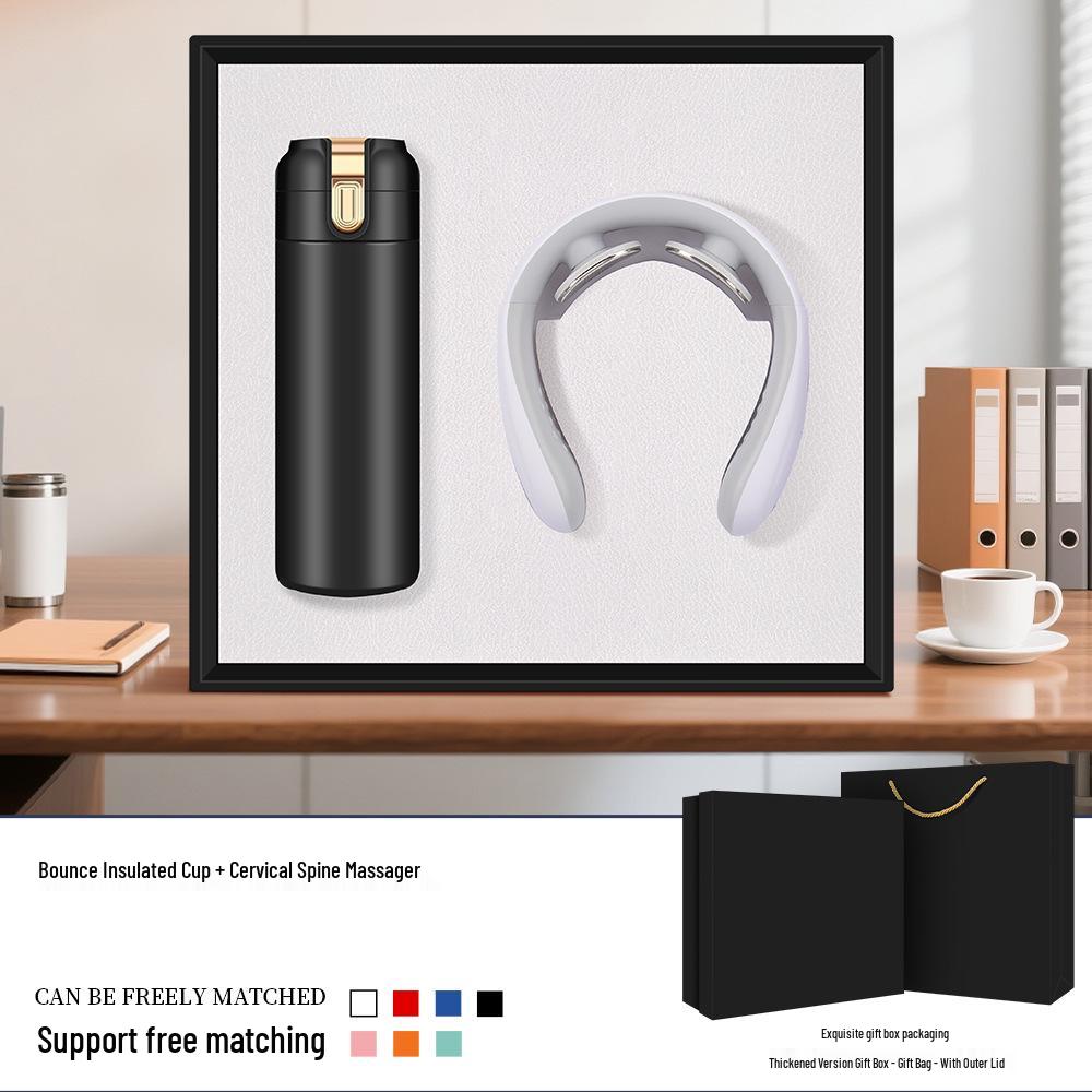 Custom Logo Insulated Mug Gift Set for Company Events and Customer Souvenirs