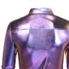 Men Disco Shirt Shiny Golden Sequin Metallic Dress Shirt Lapel Long Sleeve
