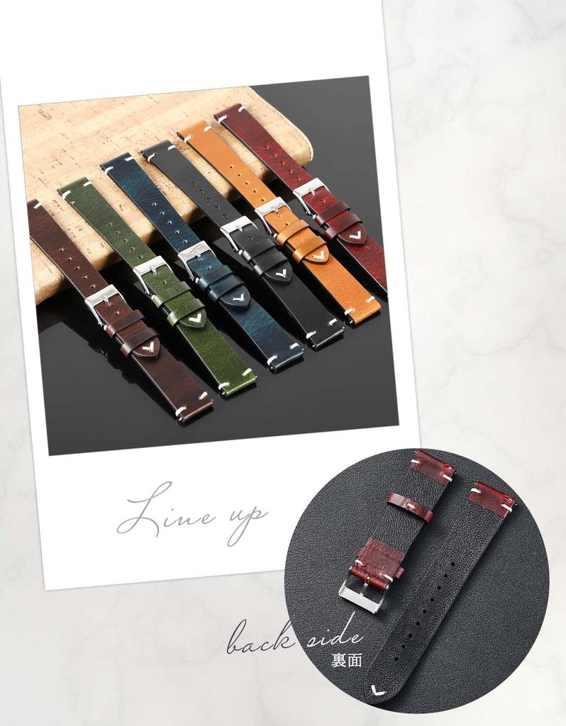 Calm Oiled Leather Watch Strap, Genuine Leather Watch/Smartwatch Band (18mm, Brown)