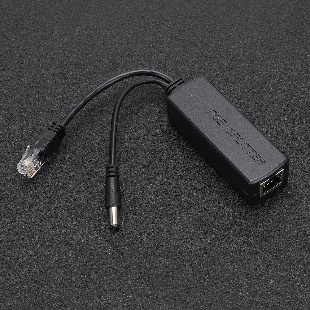 DC48V to DC12V Power POE Splitter Adapter Injector Module Lightningproof