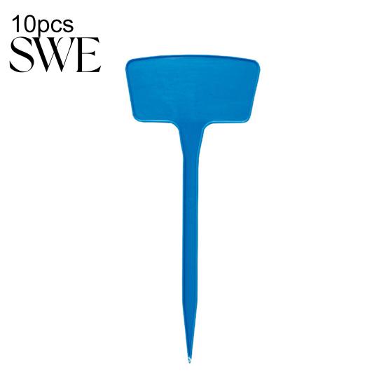 Plant Plaques 10Pcs/Set Labels Waterproof Insert Design Solid Color T-Shape Plastic Tags for Gardening