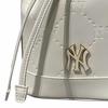 New MLB Blended Material Bucket Bags Crossbody Bag, Shoulder Bag Regular Women's White 7ACRMD65N-50CRM
