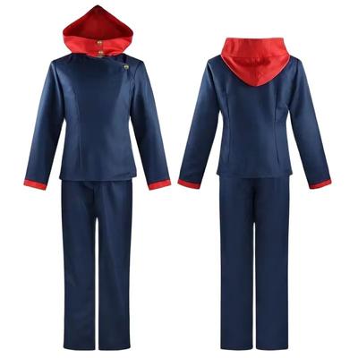 Anime Cosplay Itadori Yuji Kostiumas Unisex Anime Tokijo Akademijos Striukė su Gobtuvu Kelnės Uniforma Mokyklos Uniformos Rinkinys