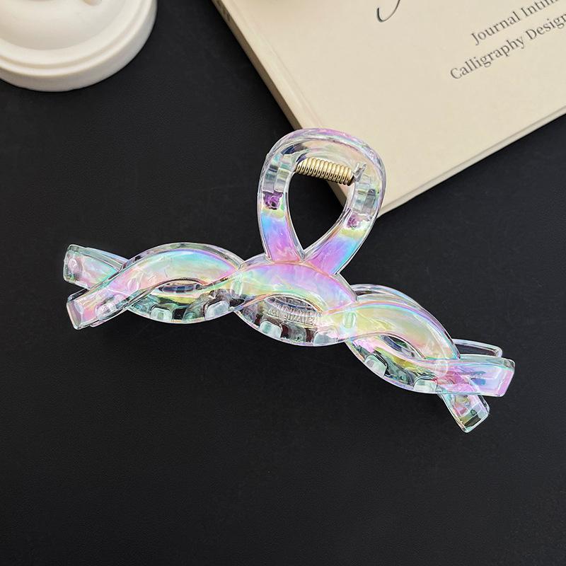 

Шикарные прозрачные геометрические пластиковые заколки для волос для женщин, девочек, держатель для хвостика, заколки, аксессуары