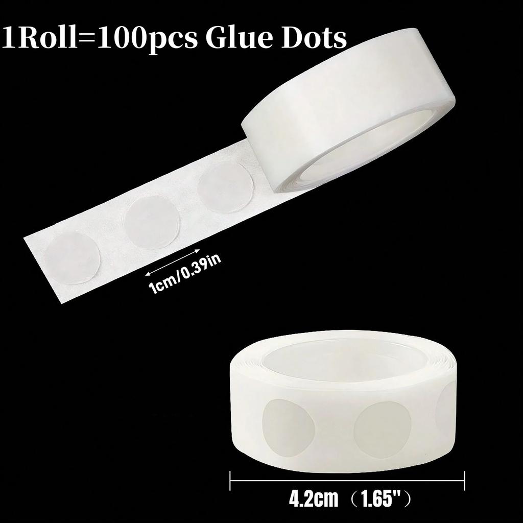 1/3/5Roll Double Sided Clear Sticky Point Tape Balloon Glue Dot Adhesive Stickers Balloons Pump Birthday Wedding Party Decor