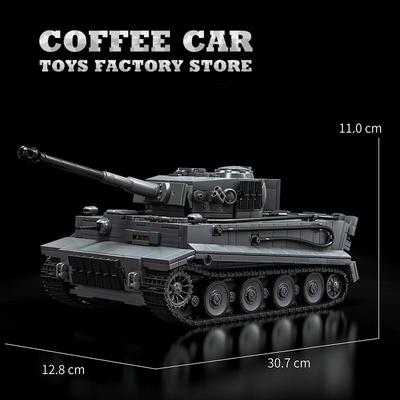 Non-Toxic Military Building Blocks 1:28 Tank Assembly Model Germany Panzer Moc Bricks Wwii Army Armored Vehicle Stem Toys Christmas Gifts