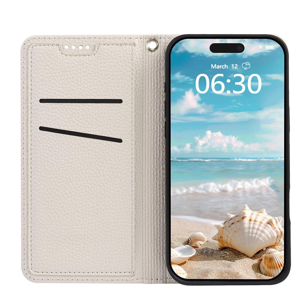 Suitable for Huawei Pura 90 Pro Max: Leather Double Color Lychee Grain Magnetic Phone Case