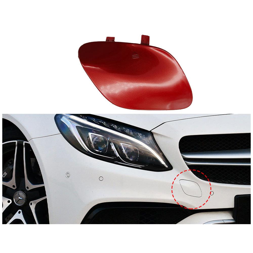 

For Mercedes-Benz C-Class C63 Front Bumper Tow Cover W205 AMG Front Towing Hook Cover 2058851024 2015- червоний