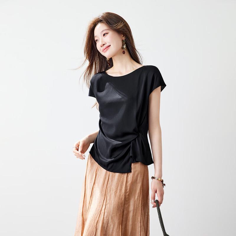 Srcr Women s 90% Mulberry Silk Elastic T-Shirt 2XL