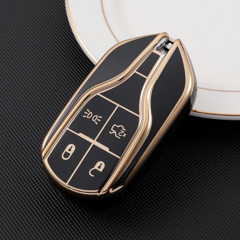 

Gold-Trimmed Key Cover for Maserati Levante & Ghibli