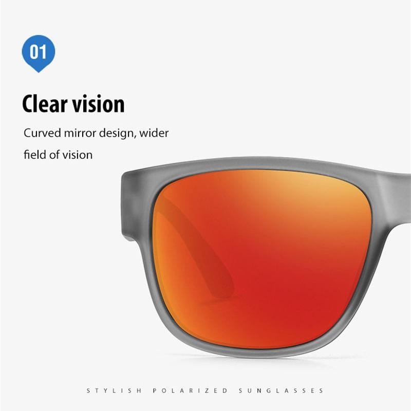 aoron Colorful Polarized Sunglasses Sport Fishing Driving Running Sunglasses UV400 Anti Glare Eyewear for Men Women