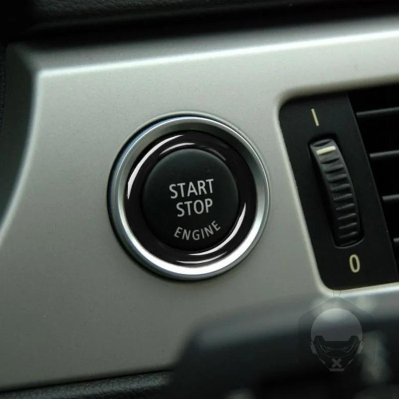 Adesivo Decorativo Cerchio Pulsante di Avvio/Arresto Motore Chiave di Accensione per BMW Serie 3 E90 E92 E93 320i Z4 E89