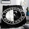 Feyenoord Rotterdam Bedruckte Flanelldecke, weicher Überwurf für Schlafzimmer Sofa, waschbar, Fanartikel, tolles Geschenk.