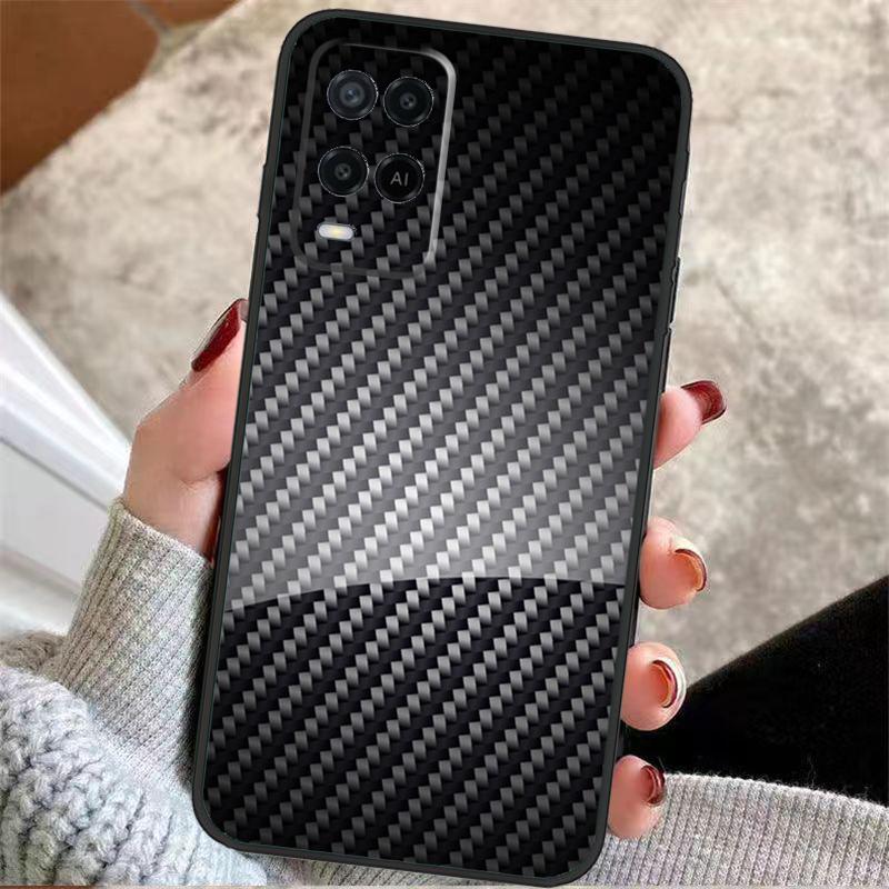 

Car Carbon Fibre Pattern Case For OPPO A17 A57 A96 A76 A16 A18 A58 A78 A98 A74 A94 A5 A9 A52 A72 A15 A93 A53 A54 S OPPO A57 5G