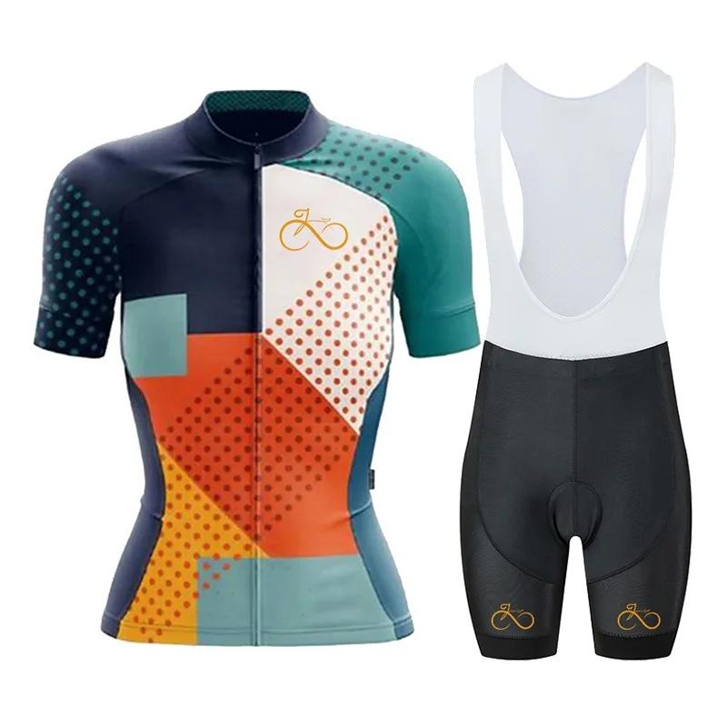 Women's Cycling Clothing Set, Mountain Bike Pro Team Jersey, Summer, 2026 summer breathable cycling suit set