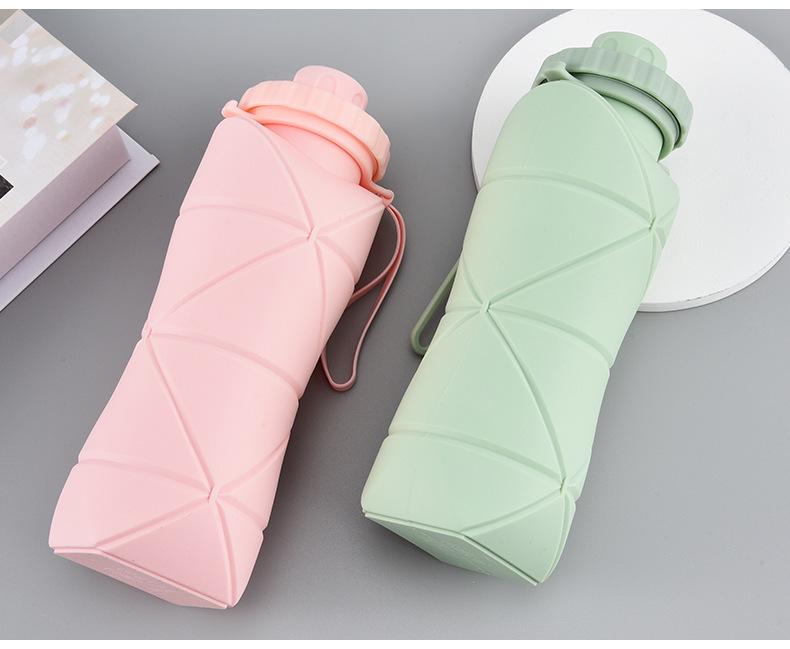 Silicone Foldable Water Cup: Heat-Resistant, Drop-Proof, Portable, Telescopic Kettle with Box for Outdoor Sports and Travel