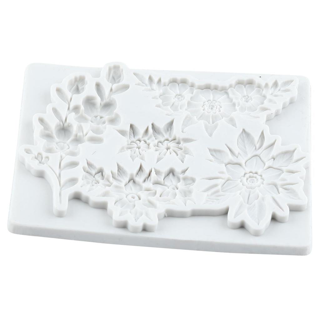 Blumen Silikonform Blatt Fondantformen Kuchen Dekorationswerkzeuge Cupcake Topper Süßigkeiten Zuckerhandwerk Gummipaste Polymer Clay