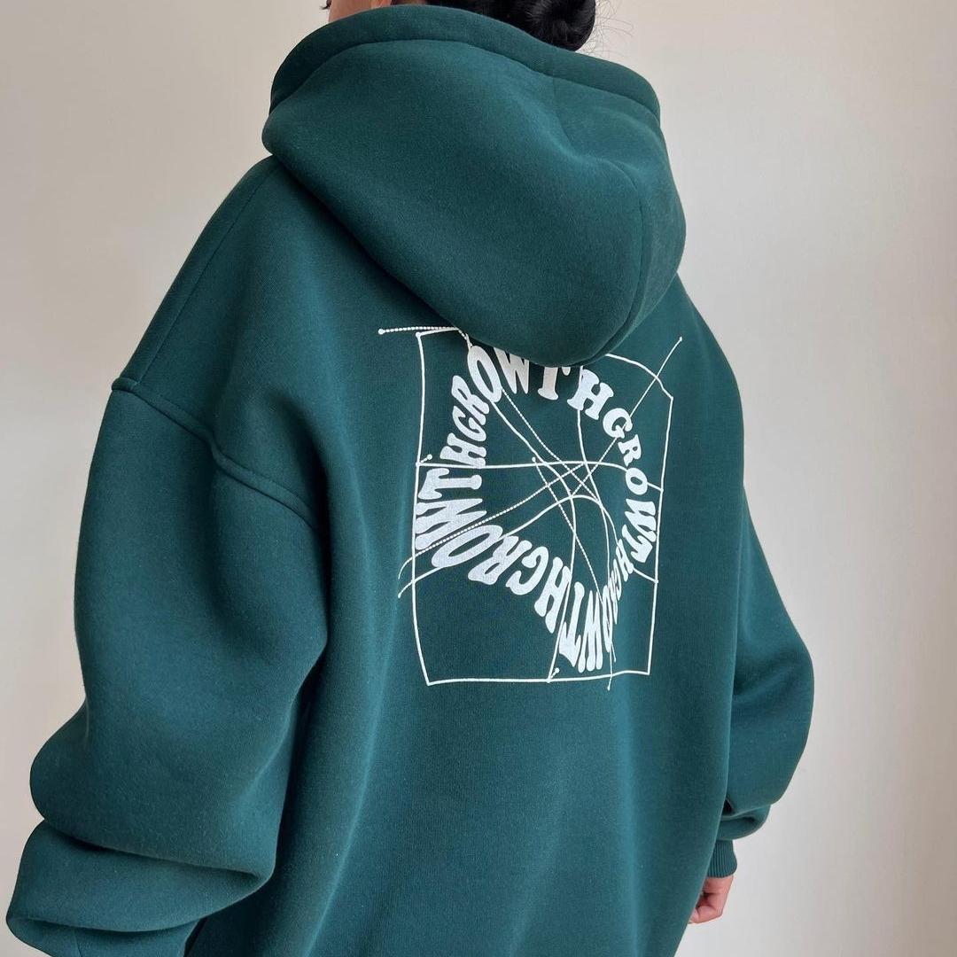 

BITCED Женский повседневный модный топ с буквенным принтом и длинными рукавами, женская толстовка с капюшоном L