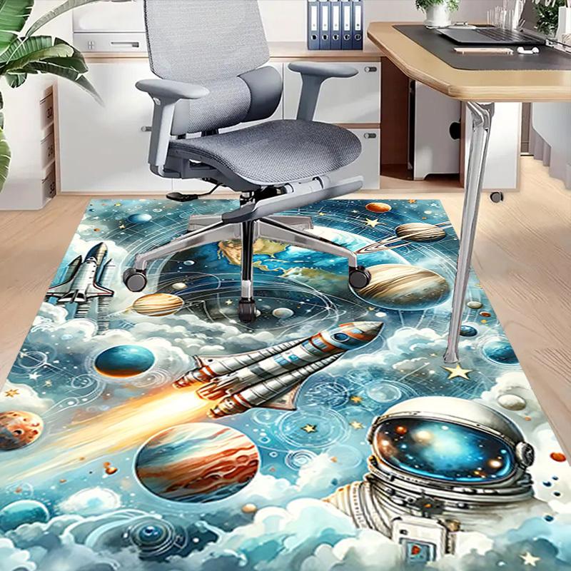 1PC space exploration space travel Anti-slip carpet, suitable for Office, bedroomand playrooms. It can also be used as a sofa footrest cover-W85